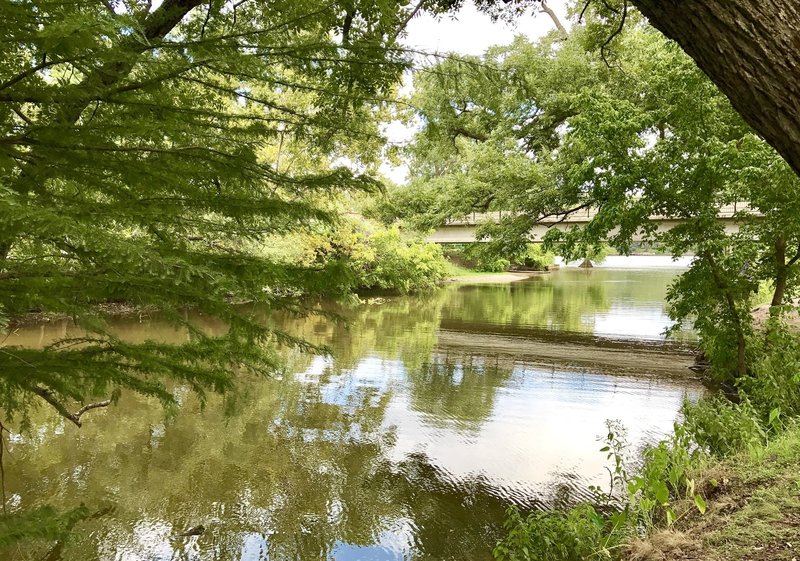 Woodlands Park & Nature Preserve... easy trail loop around the park and creek/lake area.