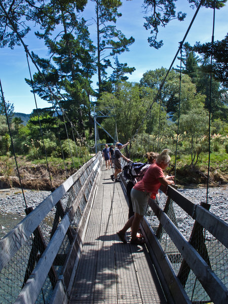 Swing bridge.