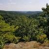 Overlook at Jacobs Ladder (1184 ft) on the Christmas Rock Trail (Orange Loop).