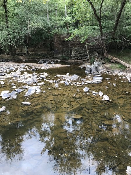 View of the old Pump Station from across the river