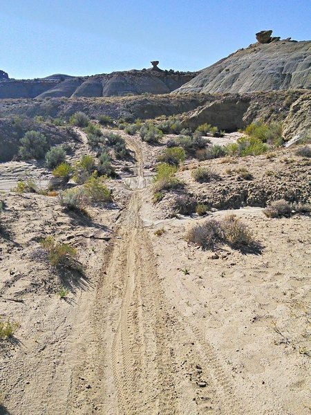 Arroyo crossings are a bit sandy