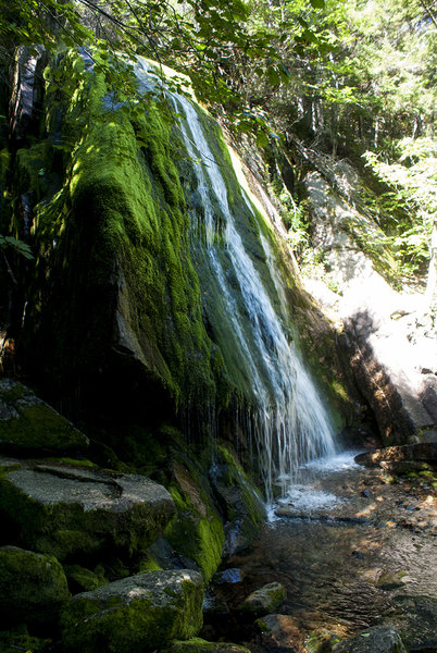 Falls near shelter.