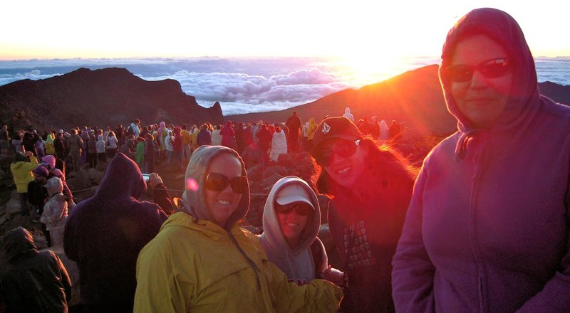 Sunrise on Haleakala... worth the early dawn trek for sure :)