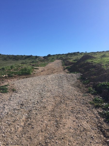 Steep incline on the Poway.