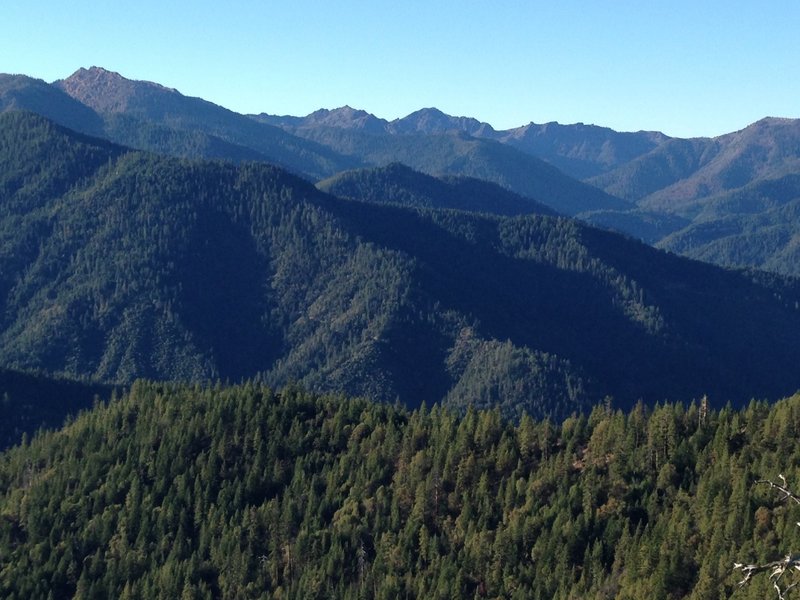 View to the southwest into the Red Buttes Wilderness from the summit of Stein Butte.