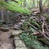 Another view of the rock staircase