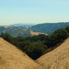 The hills of Central California seem to go on forever, when looking south from Bald Peaks Trail