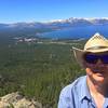 Tahoe Basin and South Tahoe seen from the top of Castle Rock