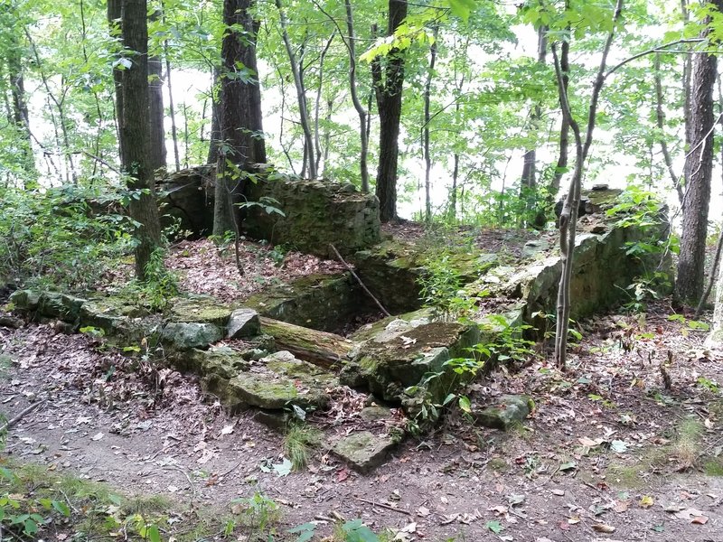 House foundation along the Glacier Ridge Trail