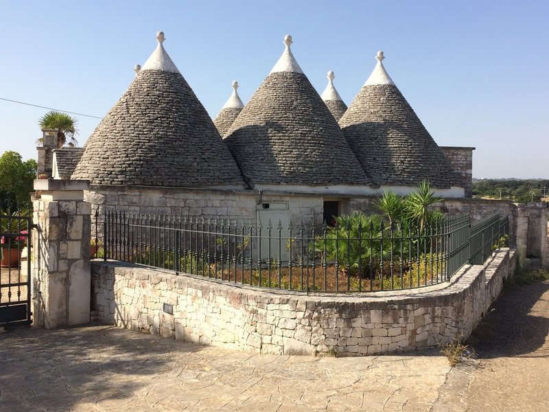 Trulli--traditional style house where no mortar is used in the roof