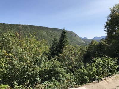 Zealand Notch, as seen from the Zealand Falls Hut