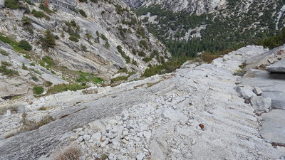 Grinding up/down a marvel of trail building.  These steps seem to go on forever, but at least you get some great views.