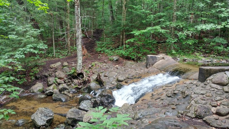 Manmade dam at 2.5 miles