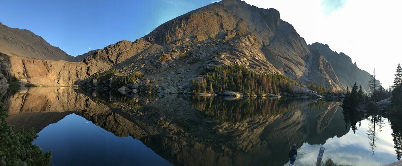 Willow Lake moonrise.