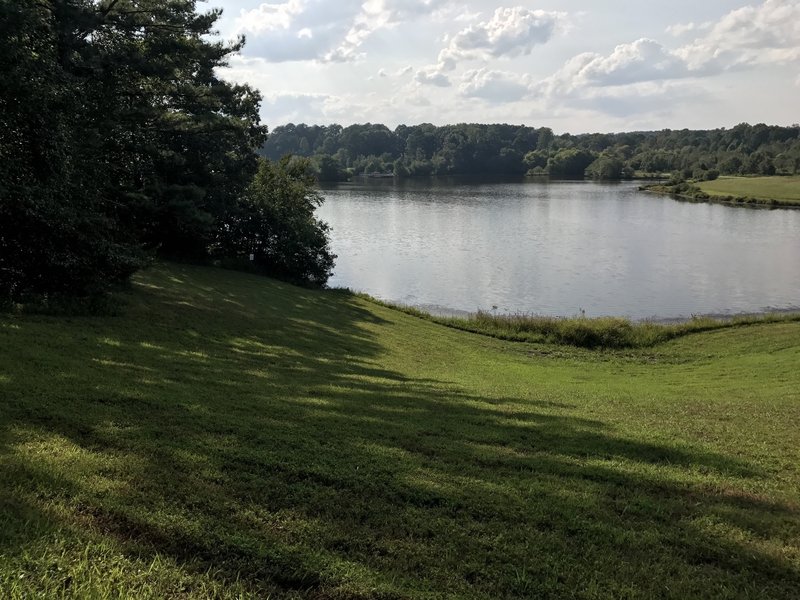 View from the start of the dam. Beautiful sunsets from this location off the lake.