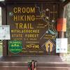 Trailhead Kiosk with trail map and rules.