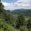 This is about two miles going up the trail to the lake.