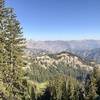 Mt. Baird (Bonneville County's high point) can be seen just to the right of the trees.