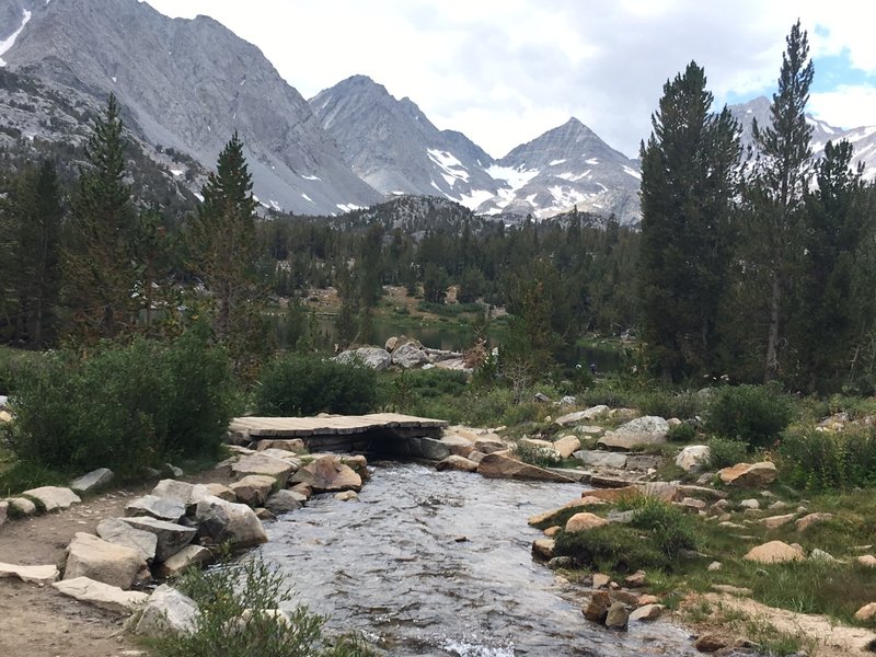 One of several creek crossings.