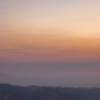 Mt. Diablo overlook at the junction of Elderberry Trail and Ridge View Trail as sun rises up.