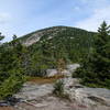 View of Catamount summit from top of the false summit.