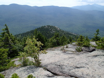 View of false summit from summit approach.
