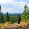 A spectacular view high above the tree canopy of Superior National Forest from atop Eagle Mountain.