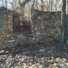 The ruins of an old house.
