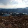 View of Mason and McReynolds Reservoirs from atop Amalgre Mountain.