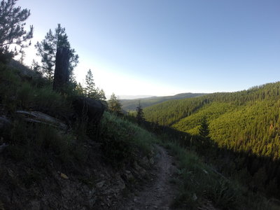 Commanding view down the draw.