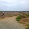 At the trailhead, start on the singletrack path to the right.