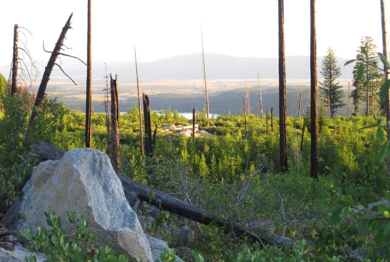 Overlooking the valley and lakes