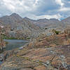 Little Bear Lake. Big Bear Lake is above the low gap at the back side of the lake.