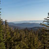 View northwest across Mammoth Lakes