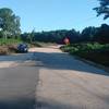 Entrance to Umstead Park from Old Reedy Creek Road.