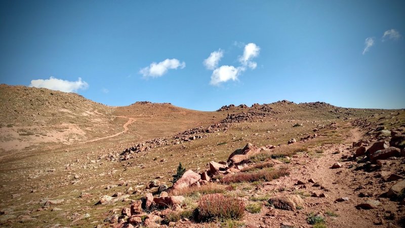 Pike's scree, rocks, boulders and steep grade make for a challenging climb.