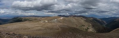 Looking back northeast from Stanley Mountain summit