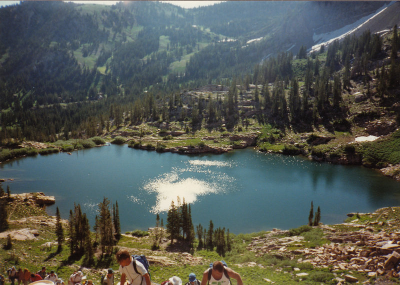 Heading up near Cecret Lake.