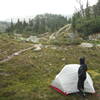 Camp at Upper Semaphore Lake