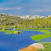 Spring Meadow Lake with Granite Dome in the center background