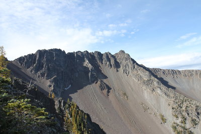 Pic of true Frosty Mountain summit from the summit cairn