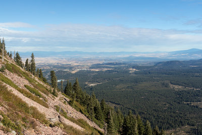 It's a steep rock ascent, but stunning views are all around Black Butte!