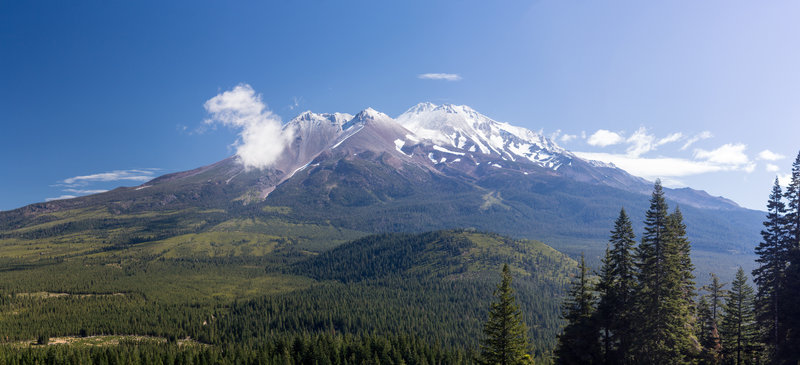 Mount Shasta and Shastina