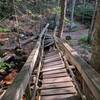 Bridge in bad condition on the return trail.