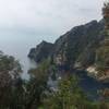 Looking down at the outer part of the San Fruttuoso bay - a great reward for the climb!