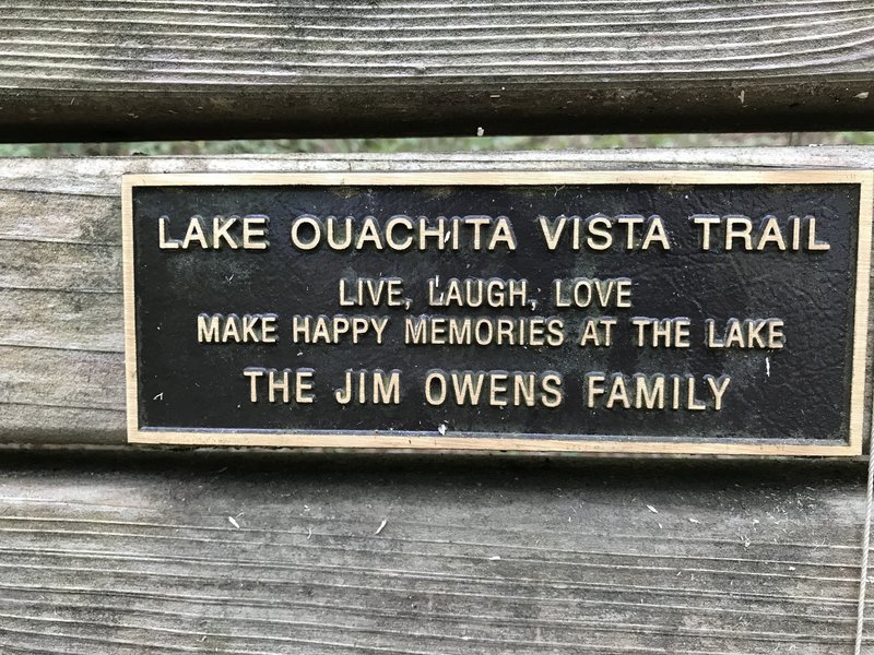 Jim Owens Family Bench.