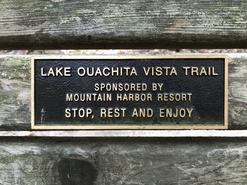 Mountain Harbor Resort Bench: view of the lake.