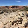 Looking out over the namesake of the Rocky Tops Trail.