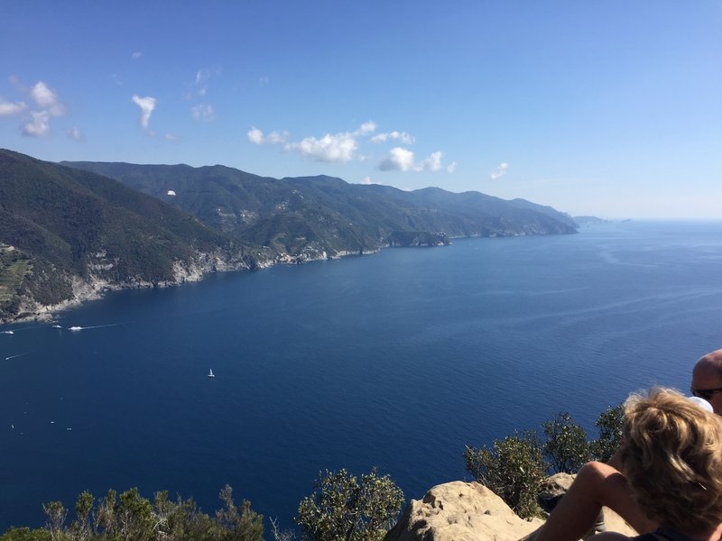 Looking down the Cinque Terre coastline... what a beautiful lookout point!