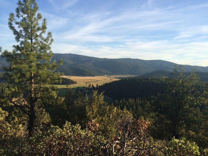 Looking south into the American Valley, views like these will surprise you at many turns!